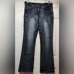 Cowgirl Tuff Women's Denim Blue Jeans 31x33 Boot Cut - "Sedona"